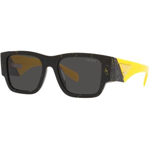 Prada-10zs/s 19d5s0 Black/yellow Marble(dark Grey 54*20 Gafas De Sol Negro/amarillo