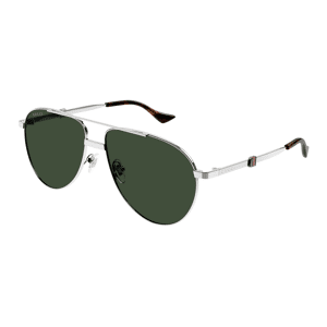 Gucci-1440s/s 002 Silver(green 59*14 Gafas De Sol Plata