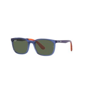 Rayban Rj-9076s 712471 Trans Blue On Rubber Oran Dark Green 49*17 Gafas De Sol Azul   Naranja