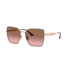 Vogue-4284/s 518214 Top Bordeaux/rose Gold(pink Gradient Brown 56*17 Gafas De Sol Rojo   Oro Rosa