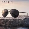 BENZEN PARZIN gafas de sol clásicas de aviación para hombre, diseño de marca, marco de aleación, gafas de sol polarizadas para conducir, hombre negro UV400 8009