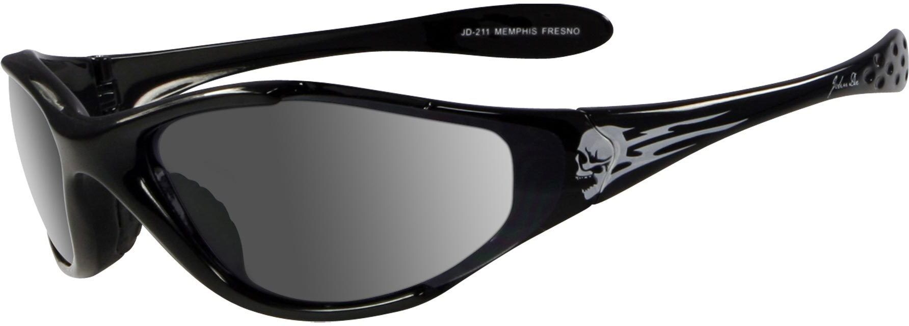 John Doe Memphis Skull Gafas de sol - Negro (un tamaño)