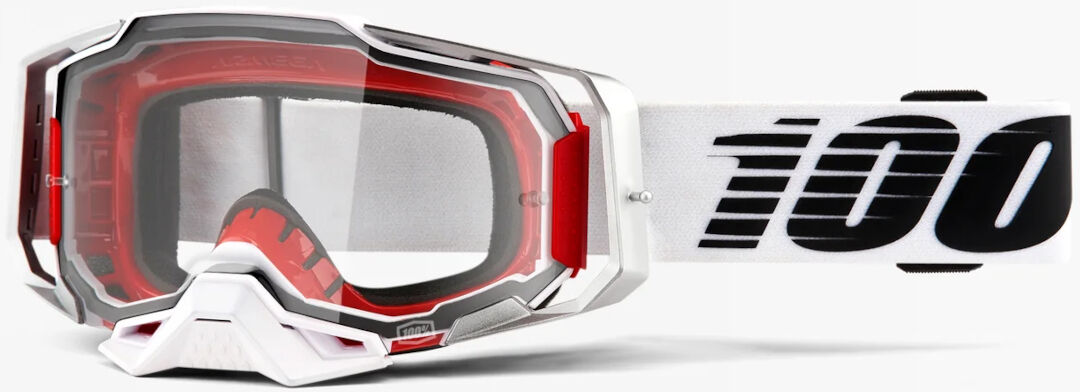 100% Armega Essential Gafas de motocross - Negro Blanco