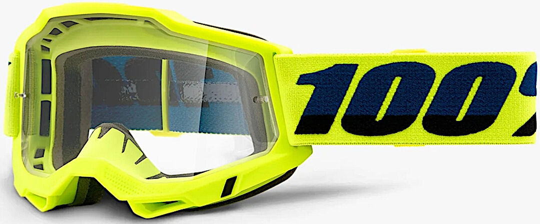 100% Accuri II OTG Essential Gafas de motocross - Negro Amarillo