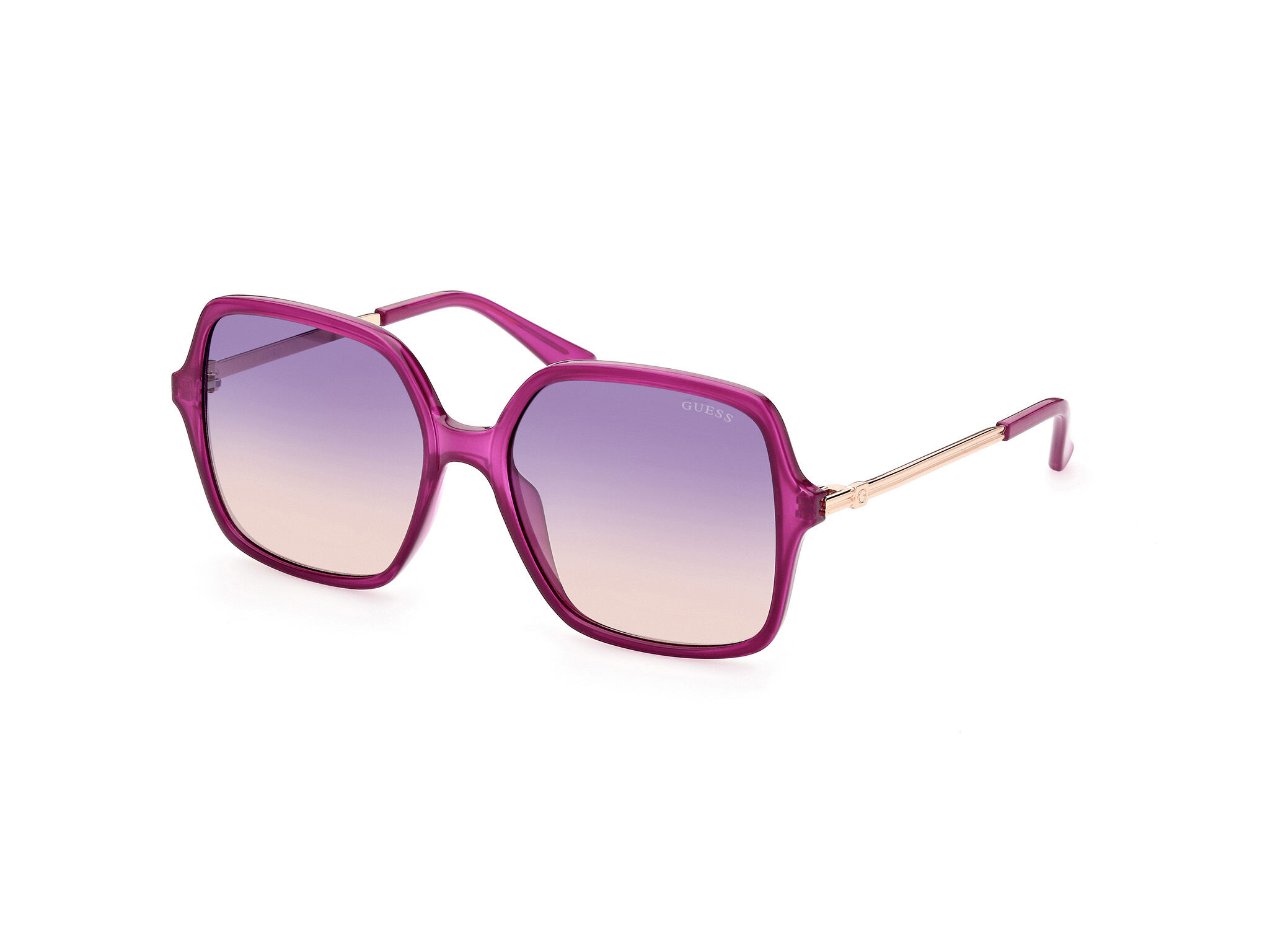 Guess-7845/s 81z Shiny/violet 57*17 Gafas De Sol Violeta