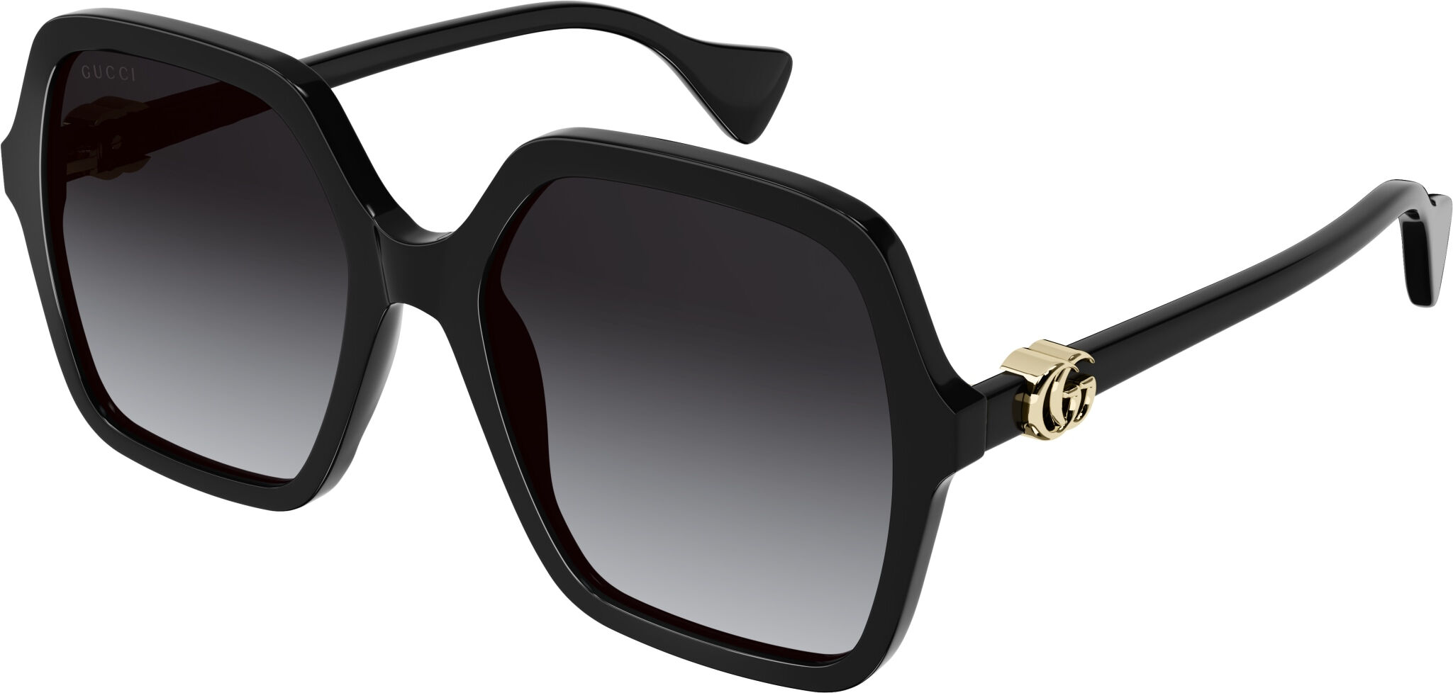 Gucci-1072s/s 001 Black Grey 56*19 Gafas De Sol Negro