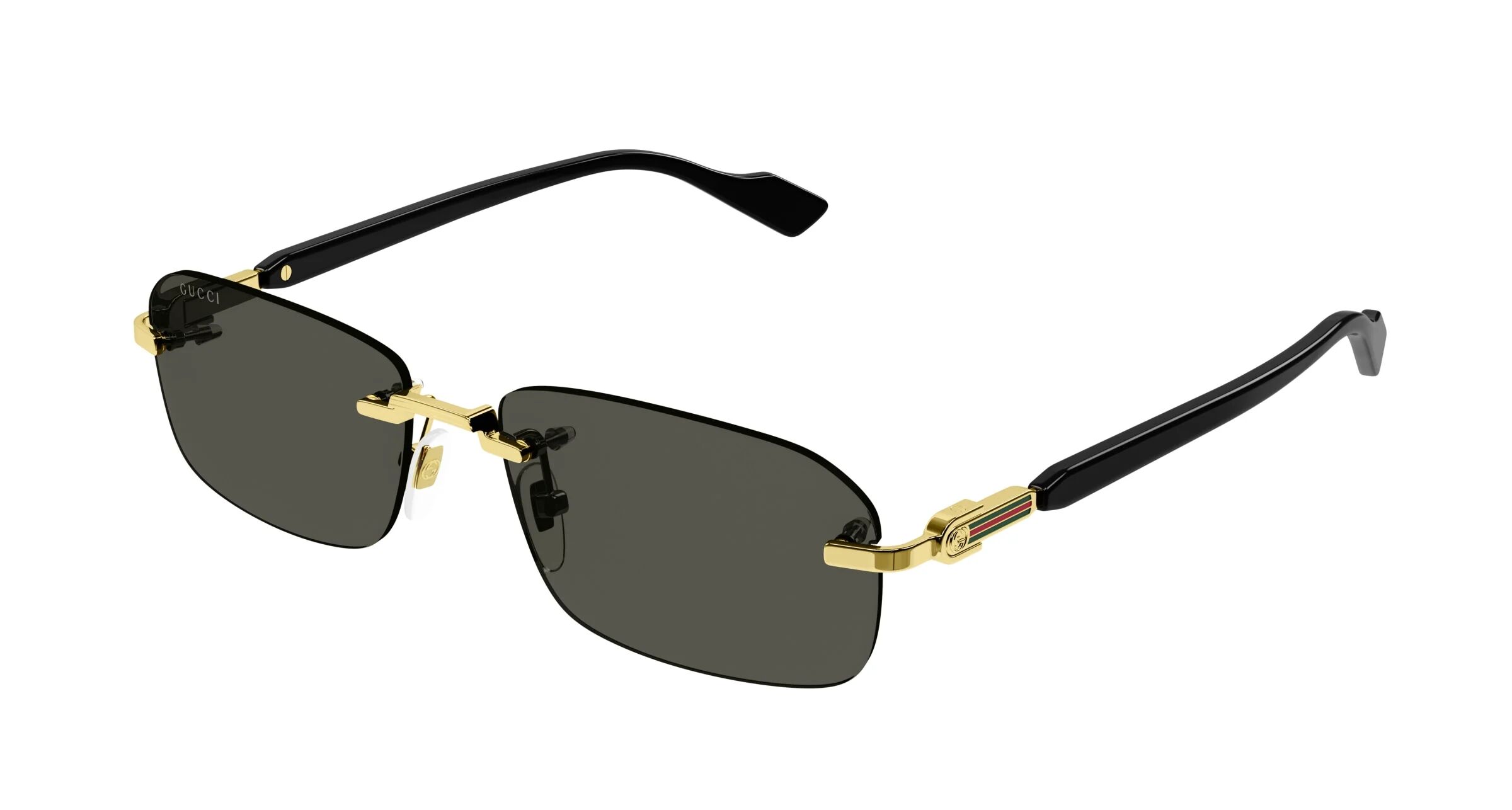 Gucci-1221s/s 001 Gold/black(grey 56*16 Gafas De Sol Negro