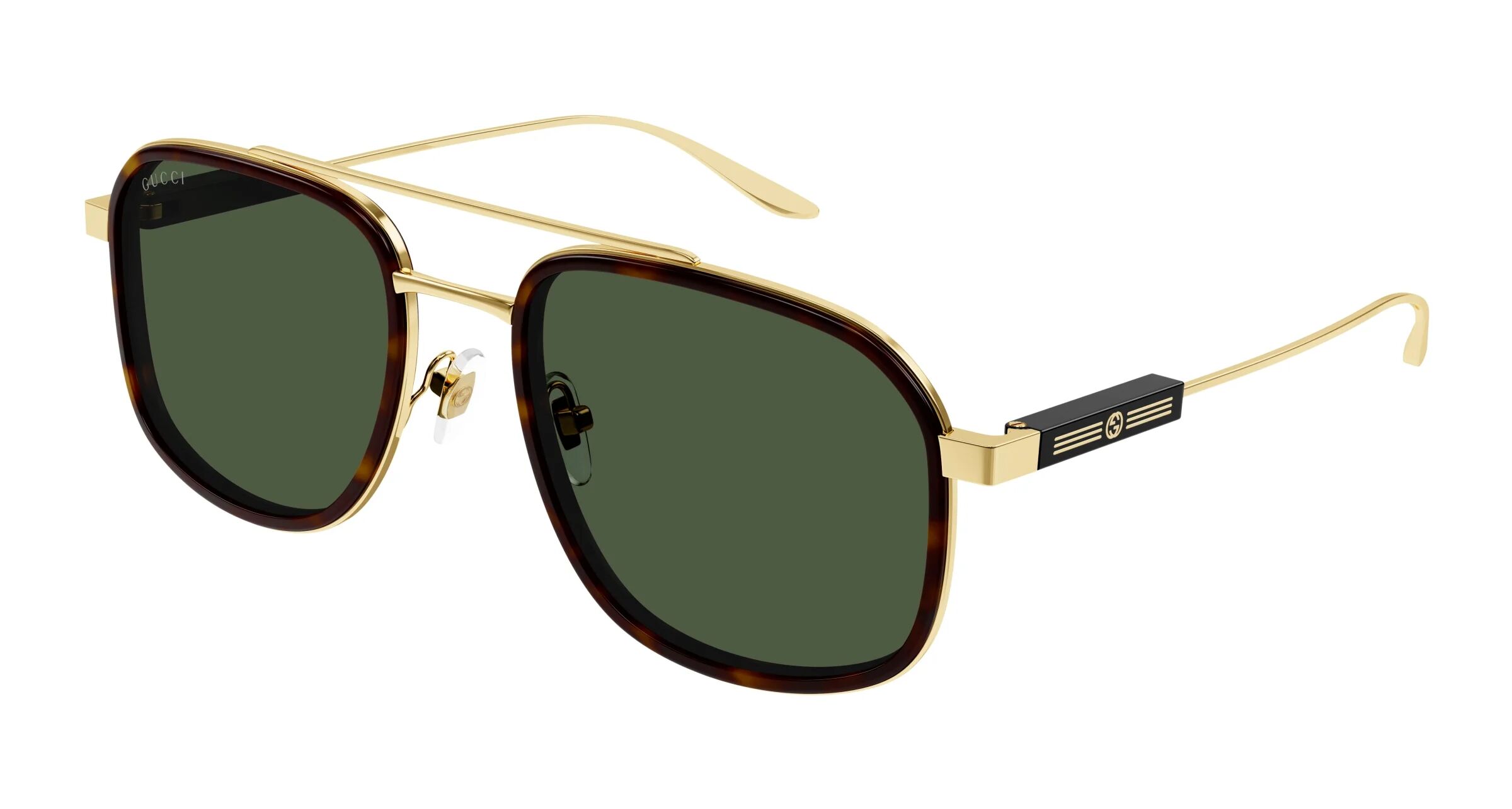Gucci-1310s/s 002 Oro( Verde 56*20 Gafas De Sol Dorado