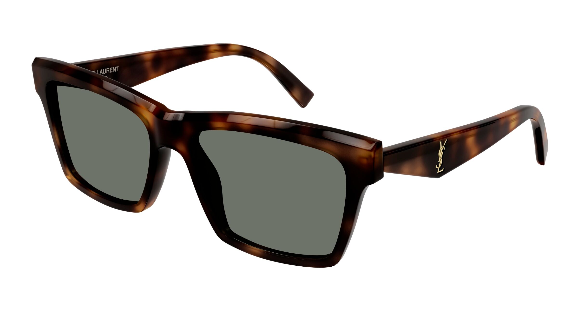 Saint laurent Saint-Laurent-Slm104/s 003 Havana-Havana-Green 56*16 Gafas De Sol Havana