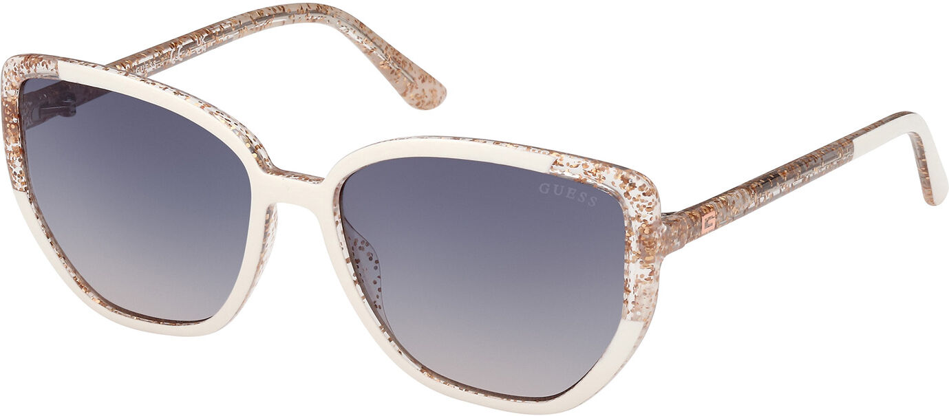 Guess-7882/s 21w Blanco Transparente Purpurina 55*15 Gafas De Sol Blanco   Transparente