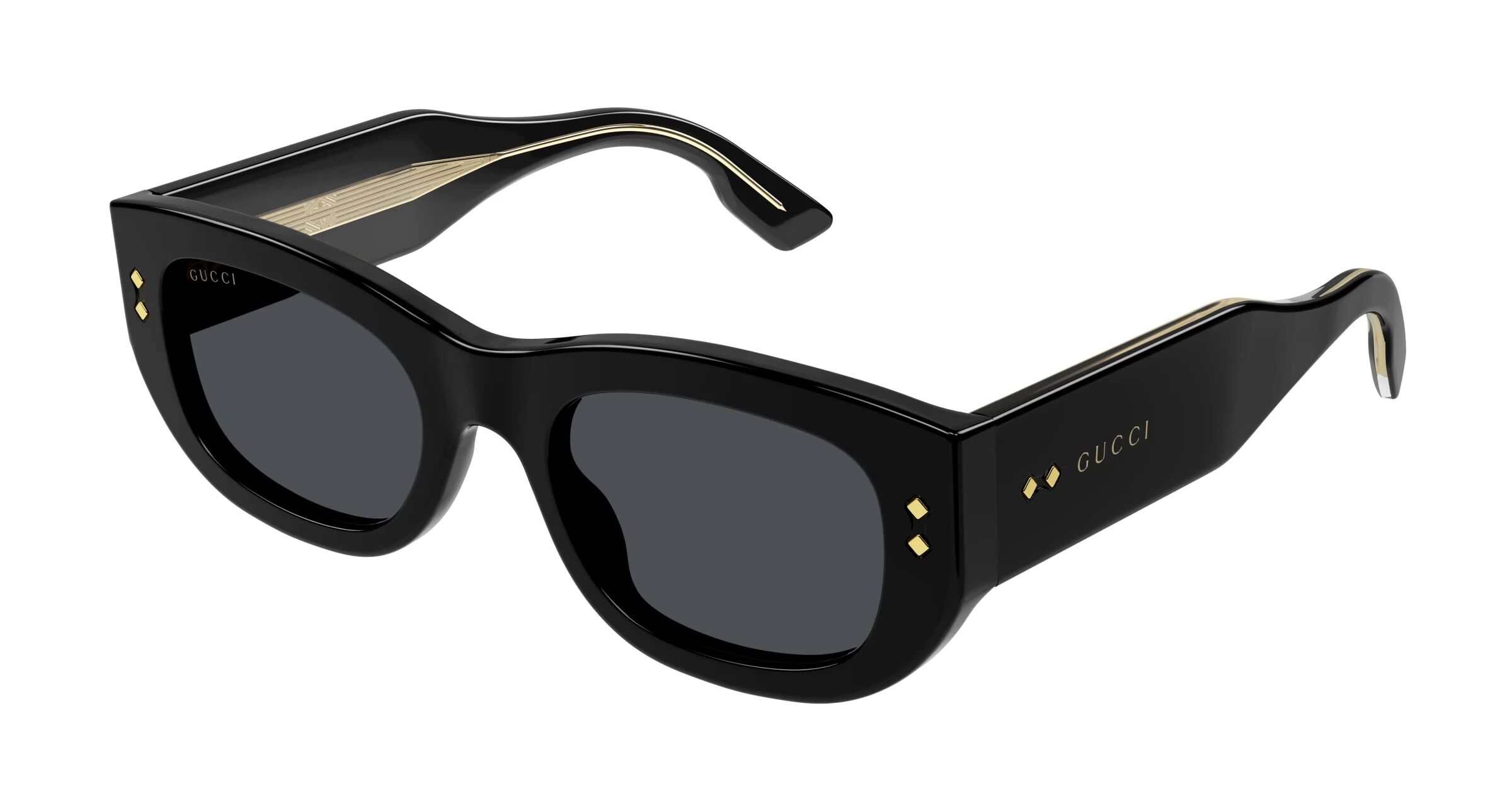 Gucci-1215s/s 002 Black(grey 51*22 Gafas De Sol Negro