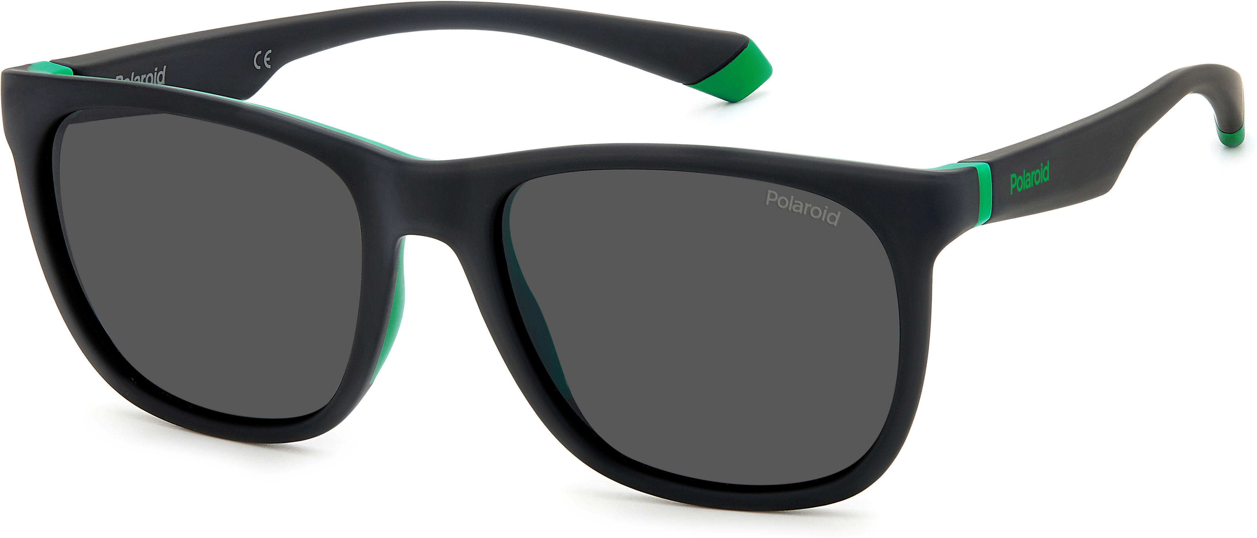 Polaroid-2140/s 3ol*m9 Matte Black Green(grey Polarized 55*18 Gafas De Sol Negro