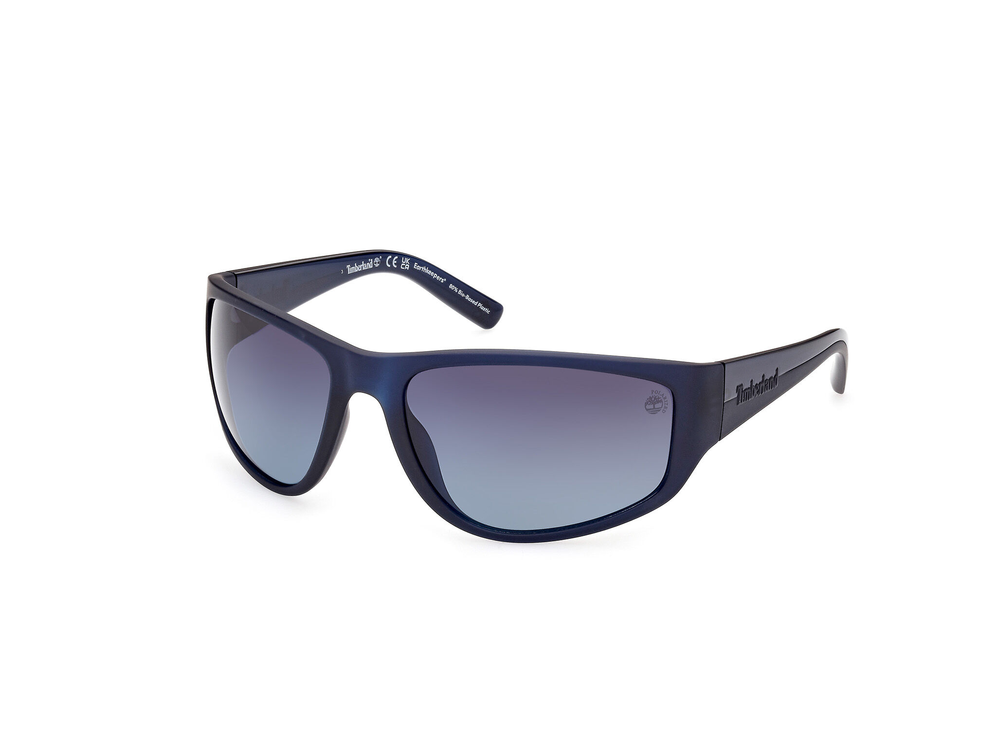 Timberland-9288/s 91d Matte Blue (smoke Polarized 66*19 Gafas De Sol Azul