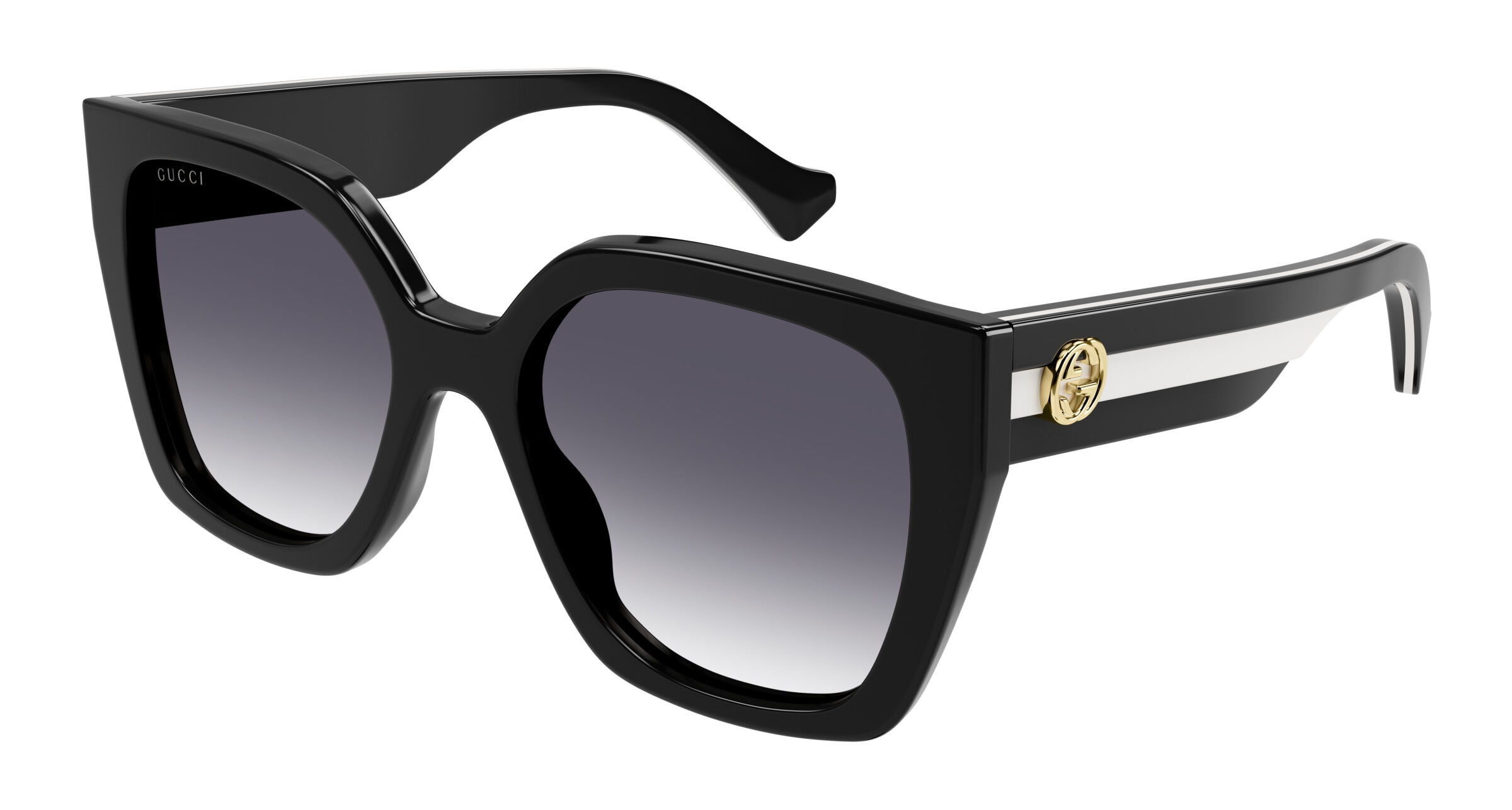 Gucci-1300s/s 004 Black 55*19 Gafas De Sol Negro