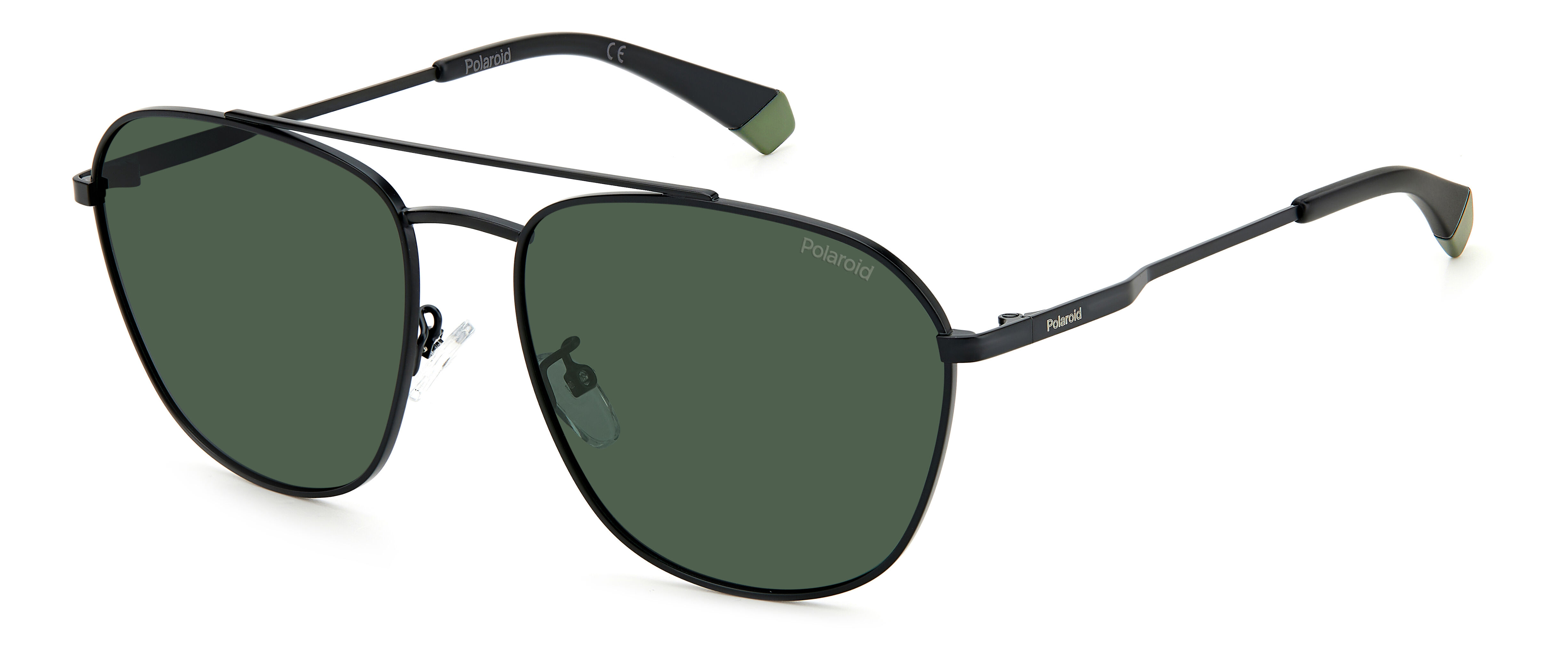 Polaroid-4127/g/s 003*uc Matte Black(green Polarized 58*17 Gafas De Sol Negro