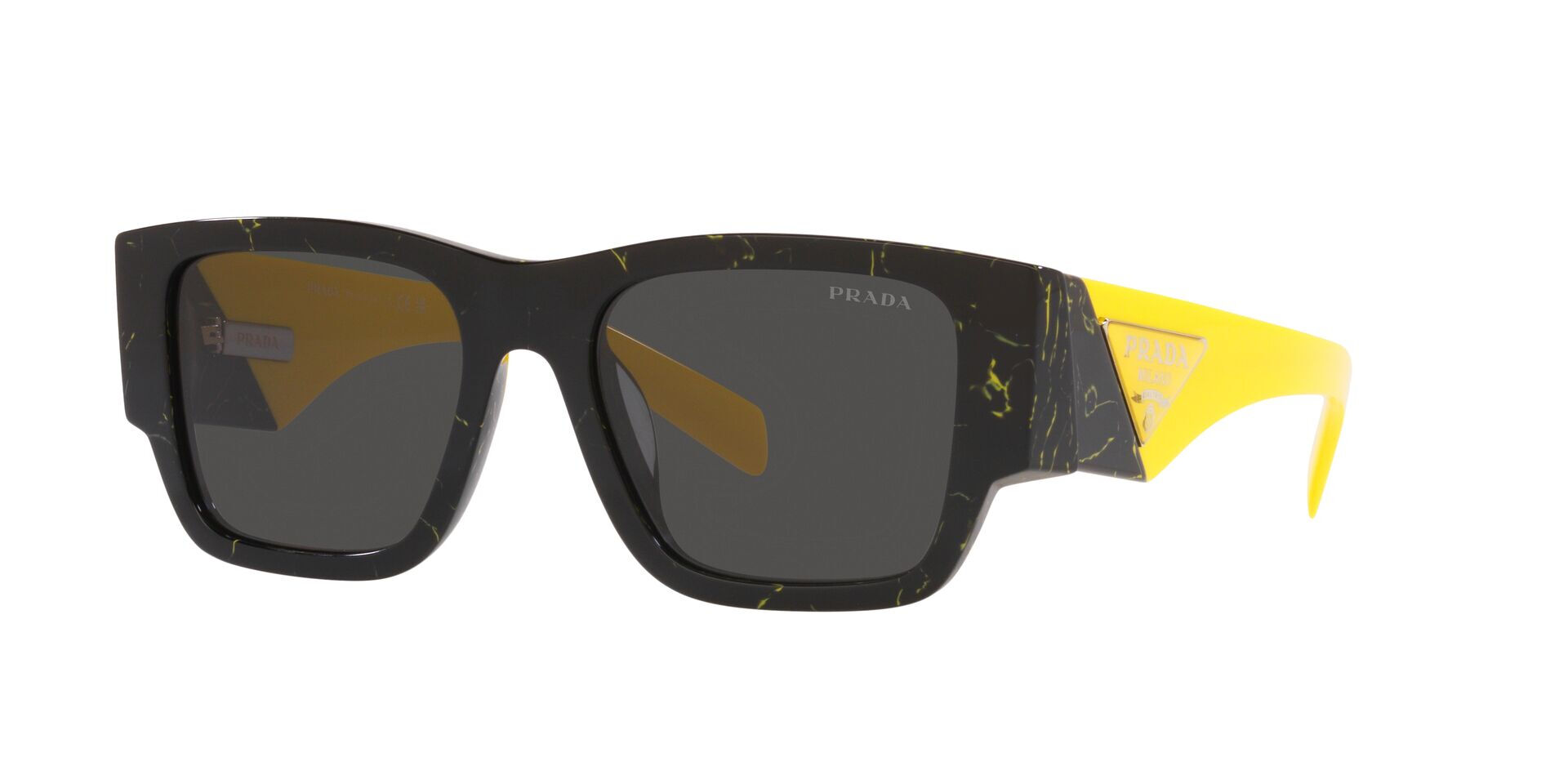 Prada Pr 10zs 19d5s0 Gafas De Sol Negro/amarillo