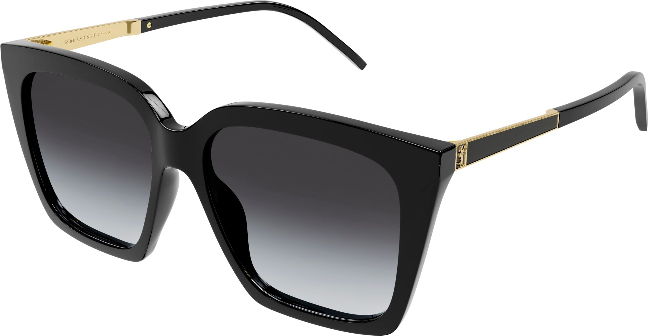 Saint laurent Saint-Laurent-Slm100/s 002 Black-Gold-Grey 56*16 Gafas De Sol Negro