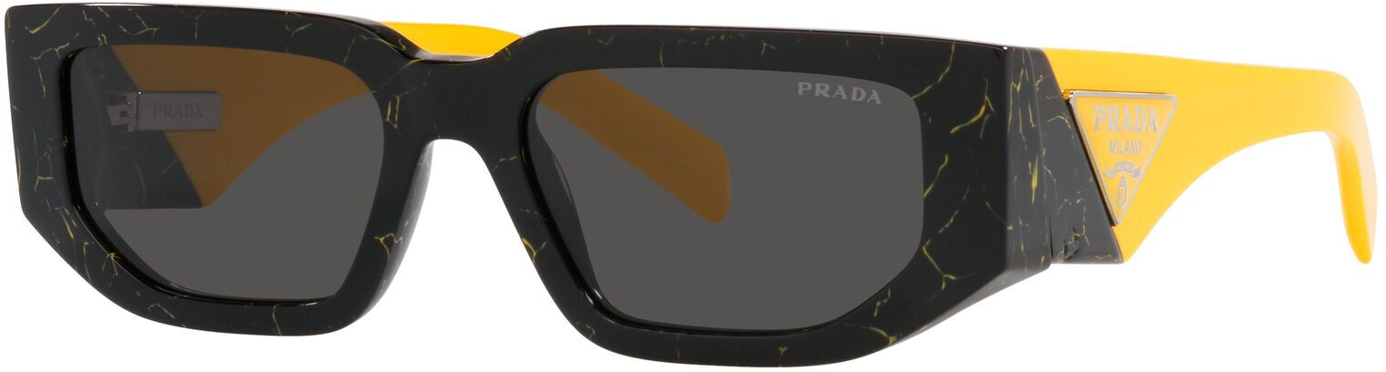 Prada Pr 09zs 19d5s0 Gafas De Sol Negro/amarillo