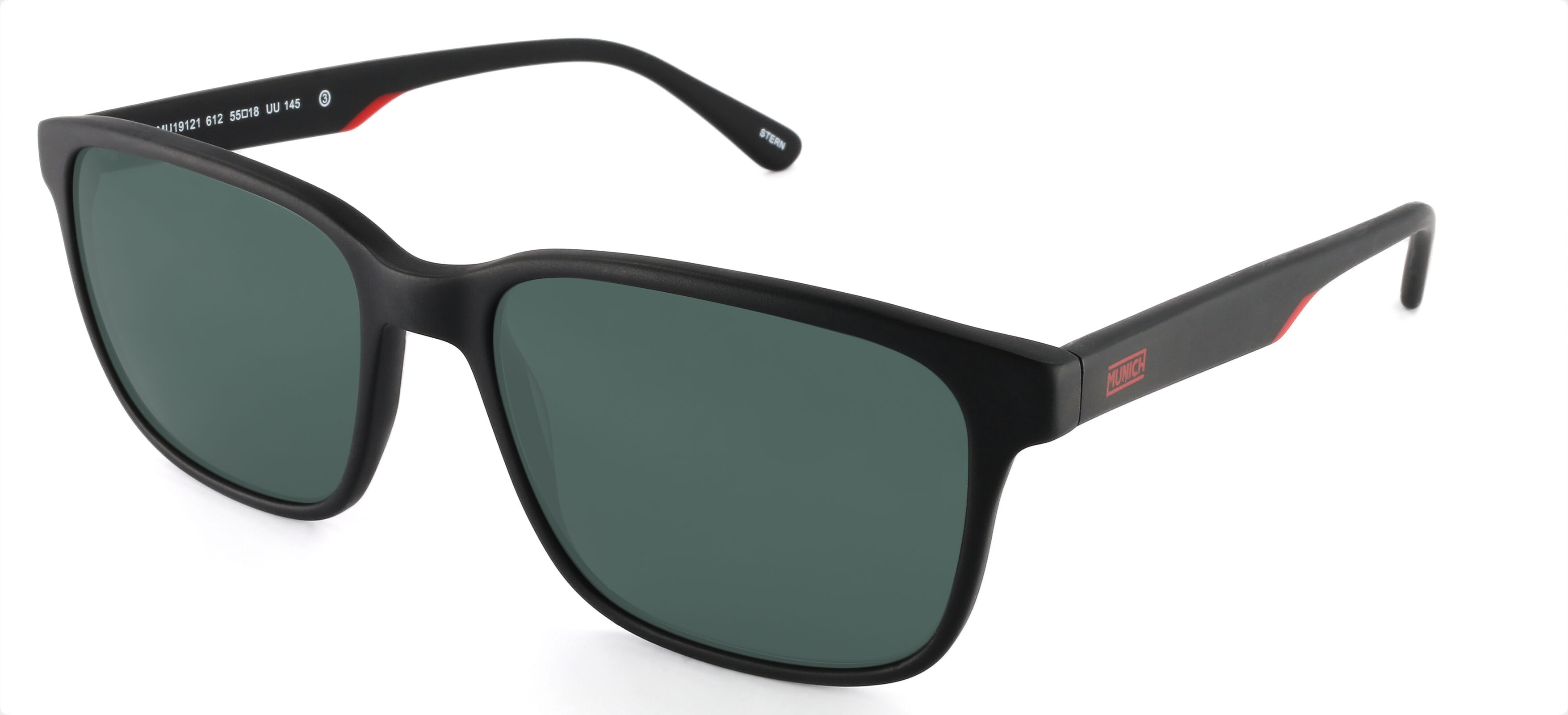 Munich-19121/s 612 Negro Mate 55*18 Gafas De Sol Negro