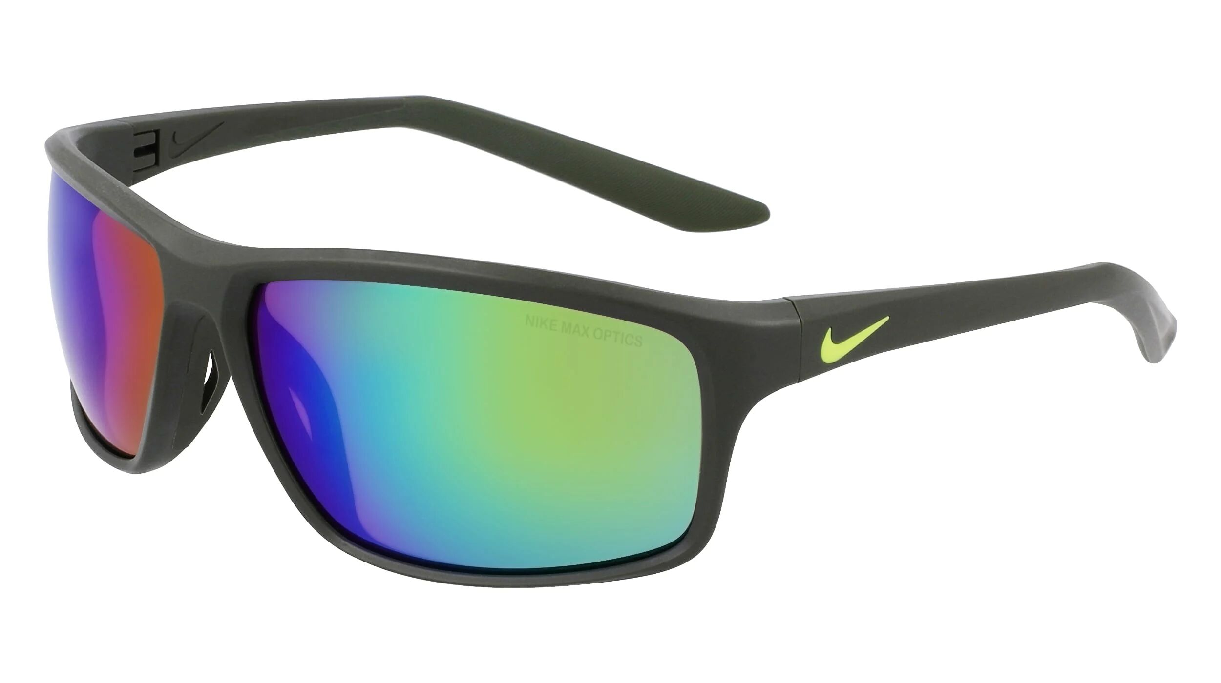 Nike Adrenaline-22-M-Dv2155/s 355 Matte Sequoia/green Mirror 64*15 Gafas De Sol Negro