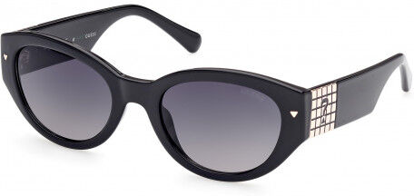 Guess-8241/s 01b Shiny Black  (gradient Smoke 55*21 Gafas De Sol Negro