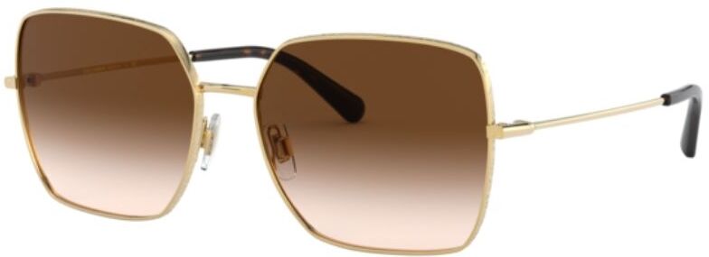 Dolce & gabbana Gabbana-2242/s 02/13 Gold/brown Gradient 57*16 Gafas De Sol Dorado