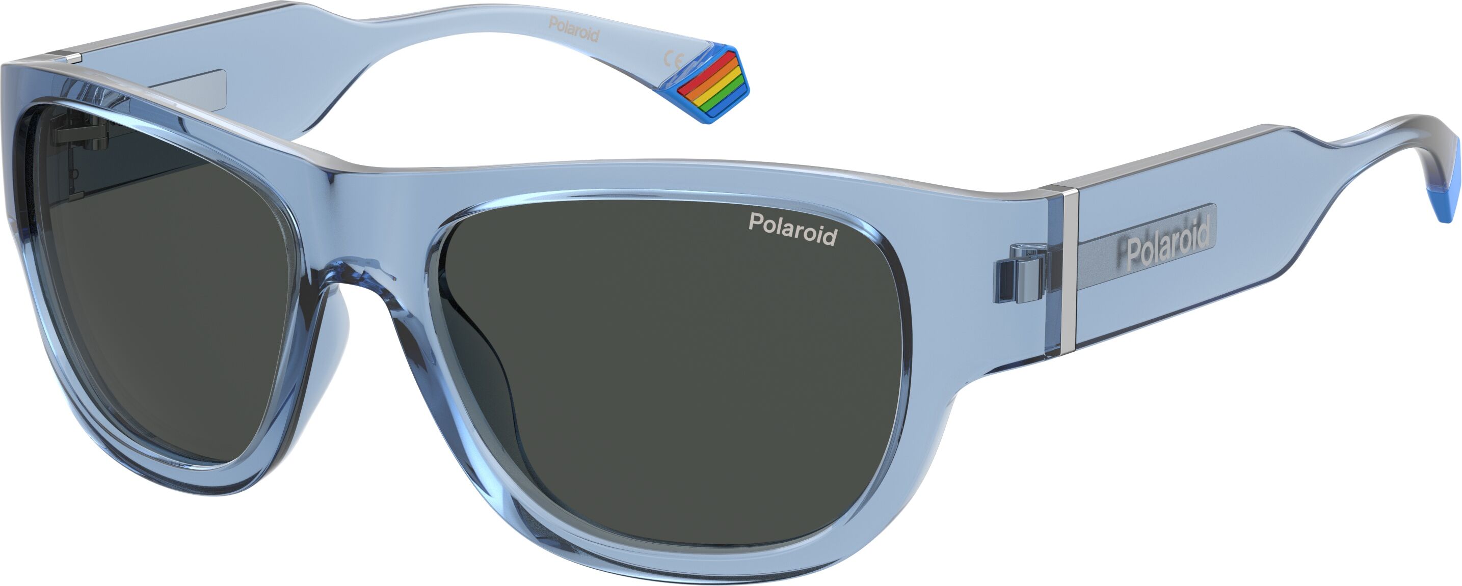 Polaroid-6197/s/mc/s Mvu*m9 Azure(grey Polarized 55*17 Gafas De Sol Azul