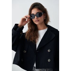 Gina Tricot - Angular sunglasses - Aurinkolasit - Black - ONESIZE - Female - Black - Female