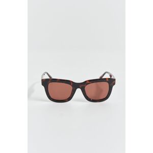 Gina Tricot - Classic chunky sunglasses - Aurinkolasit - Brown - ONESIZE - Female - Brown - Female