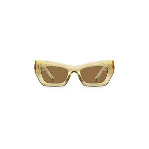Boss Transparent-acetate sunglasses with signature hardware
