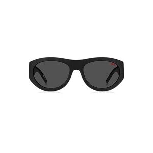 HUGO Black-acetate sunglasses with 3D monogram