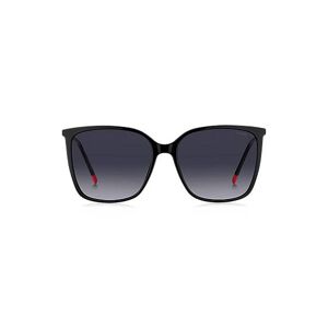 HUGO Black sunglasses with logo details and red end-tips