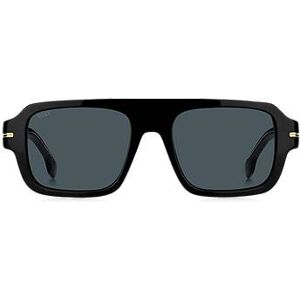 Boss Black-acetate sunglasses with signature hardware