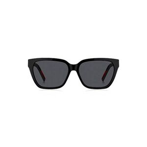 HUGO Black-acetate sunglasses with branded temples
