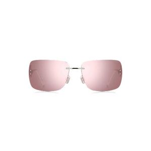HUGO Pink-lens sunglasses with stacked-logo temples