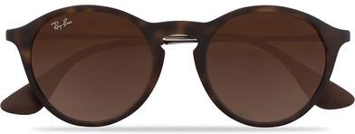 Ray Ban 0RB4243 Round Sunglasses Rubber Havana