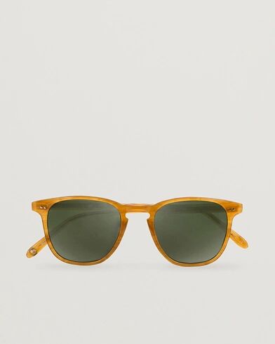 Garrett Leight Brooks 47 Sunglasses Butterscotch/Green Polarized