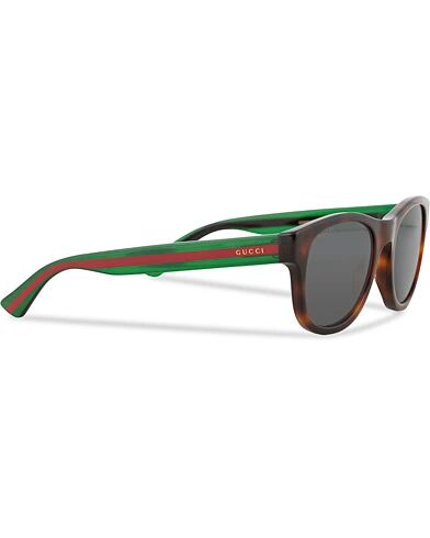 Gucci GG0003S Sunglasses Havana/Grey/Green