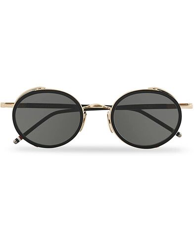 Thom Browne TB813 Black Border Sunglasses Black/Gold