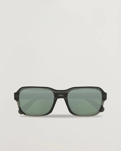 Moncler Lunettes Icebridge Sunglasses Shiny Dark Green/Green Mirror