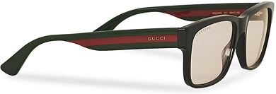 Gucci GG0340S Photochromic Sunglasses Shiny Solid Black