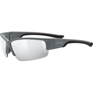 Uvex - Sportstyle 215 - Lunettes de Sport pour Hommes et Femmes - Effet Miroir - Confort et Maintien Parfait Sans Points de Pression - Grey Matt/Ltm, - Publicité