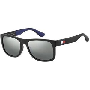 Tommy Hilfiger lunettes de soleil TH1556/S D51/T4 hommes noir/bleu taille S - Publicité