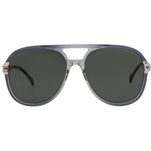 Gucci Aviator Style Acetate Sunglasses grey silver grey - Publicité