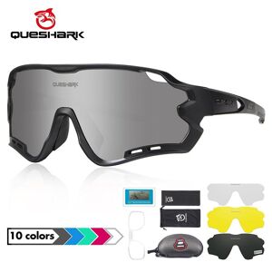 UV400 lunettes de soleil polarisées cyclisme Vision nocturne lunettes de VTT lunettes de vélo 4 lentilles QE44