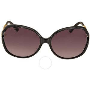 Gucci Grey Gradient Butterfly Ladies Sunglasses GG0076S 002 60 - Publicité