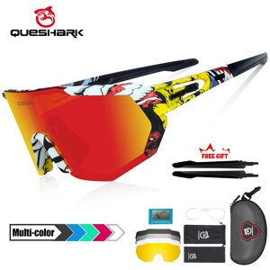 Lunettes de soleil de cyclisme polarisées lunettes de vélo hommes femmes lunettes de VTT lunettes de sport avec 5 lentilles