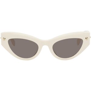 Alexander McQueen Lunettes de soleil blanc cassé à clous - UNI - Publicité