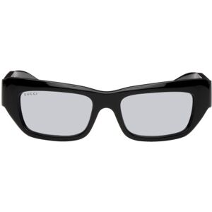 Gucci Lunettes de soleil rectangulaires noires - UNI - Publicité