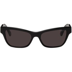 Vogue Eyewear Lunettes de soleil rectangulaires noires édition Hailey Bieber - UNI - Publicité